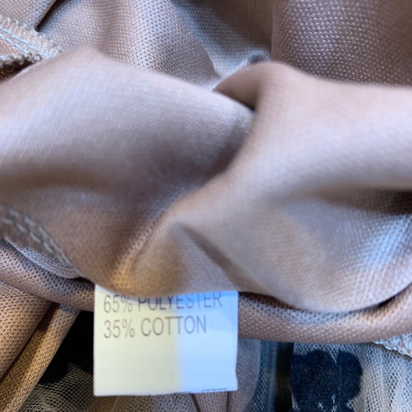 Burnout Velvet Layered Mesh Midi Skirt M Caramel Brown Black Floral Fairy Core - Picture 11 of 12